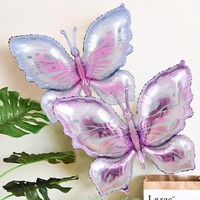 5 ballons en aluminium en forme de papillon pour mariage, anniversaire, thème féerique