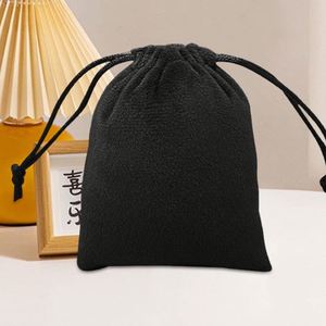 Premium Recyclable Velvet <b>Drawstring</b> <b>Bag</b> 10x15cm for Necklaces and Earrings Storage - Product Image 5