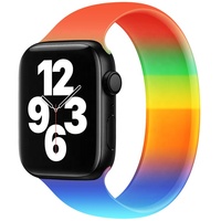 38mm 40mm 42mm 44mm גומייה סיליקון לולאת חגורה צמיד שעון להקת סיליקון סולו לולאה עבור אפל שעון 6 S