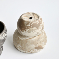 Vente directe d'usine gourde forme mat émaillé succulentes bonsaï argile céramique cactus pots pour la décoration intérieure