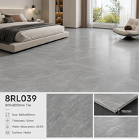 Carreaux de porcelaine aspect marbre gris 800x800mm Foshan Guangdong, brillants, polis, pleine masse, antidérapants, résistants à l'usure, pour sol d'appartement