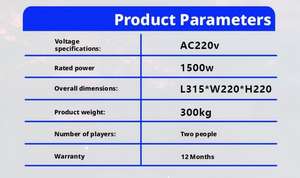 جهاز محاكاة الواقع الافتراضي 9D تعليمي للاستخدام الداخلي، محاكاة طيران الطائرات والهليكوبتر، للاستخدام المنزلي/التجاري في مراكز التسوق، مصنوع من المعدن والألياف الزجاجية، يتسع لشخص أو شخصين - Product Image 4