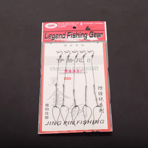 ชุดสายเบ็ดตกปลาคาร์พน้ำจืด Black Diamond Hook Ise Ni Multi Hook Rig พร้อมสาย Dyneema สำหรับใช้ในทะเลสาบ - Product Image 4