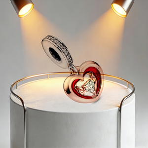 Pulsera <span class=keywords><strong>de</strong></span> <span class=keywords><strong>Plata</strong></span> Pura 925 para Mujer, con Diseño <span class=keywords><strong>de</strong></span> Manzana Roja, Fresa y Cereza en Forma <span class=keywords><strong>de</strong></span> Corazón, Pulsera <span class=keywords><strong>de</strong></span> Cristal con Cuentas DIY - Product Image 5