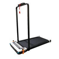 Tapis roulant électrique pliable, vitesse 1-12 km/h, moteur 0,75 CV, écran LED, capacité 110 kg, vibration de massage, marche, course, machine 3 en 1