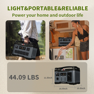 Nhà máy điện Senci hệ thống năng lượng mặt trời 2000W 2400W 3600W 5500W LiFePO4 Máy phát điện năng lượng mặt trời ngoài trời nhà máy điện cầm tay - Product Image 4