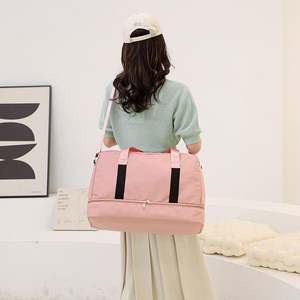 Large Capacity Waterproof Dry Wet Separation Yoga <b>Bag</b> Sports <b>Bag</b> Independent <b>Shoe</b> <b>Compartment</b> Sport <b>Bag</b> - Product Image 5