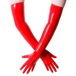 Cina fabbrica all'ingrosso nero rosa senza polvere Sexy Fetish guanti in lattice - Product Image 1