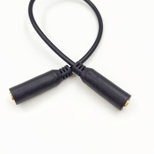 Câble audio femelle à 4 pôles, longueur 25cm, court 3.5mm, câble d'extension aux, pour téléphone, supporte le microphone - Product Image 2