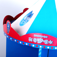 Étagère de présentation ronde, présentoirs de sol en carton, étagères en carton, support pour la promotion