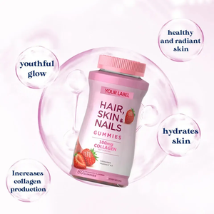 OEM Takviye Edici Toptan Vitamin Saç Cilt Tırnak Jelibonları Biotin Narenciye Aromalı Kolajen Güzellik Helal Sertifikalı Sağlıklı Gıda - Product Image 5