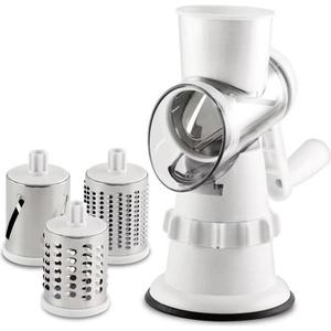 Hand Roller Manual Multi-Functional Stainless Steel <b>Vegetable</b> <b>Cutter</b> Rotary Cheese Grater Veggie Potato Chopper Fruit Slicer - Product Image 1