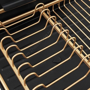 Escurridor de Platos con Bandeja de Aluminio y Hierro de Secado Rápido para Encimera de Cocina Cuadrado - Product Image 3