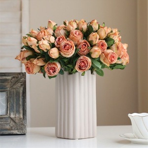 Vintage Artificial Rose Bouquets Plastic High Simulation <b>Wedding</b> Home Decor <b>Props</b> - Product Image 4