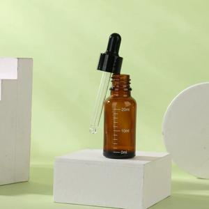 Factory Stock Luxus 10ml-30ml Flaschen mit ätherischen Ölen aus braunem Glas Lichtfester Tropf fänger für Hautpflege serum 5ml 15ml Größen - Product Image 4