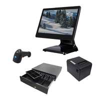 Terminal de point de vente tactile tout-en-un 15 pouces, prix usine, système de caisse enregistreuse pour entreprises, fabriqué en Chine