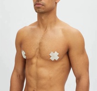 PATON Vente en gros Custom X Marks the Spot Wear sur son propre ou sous un Mesh/Sheer Top Metal and Crystal Finish X Nipple Cover