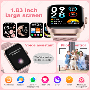 Reloj Inteligente Android BWHT02, Resistente al Agua IP68, Esfera Dorada Rosa, Correa <span class=keywords><strong>de</strong></span> Acero Inoxidable, Responde Llamadas, Asistente <span class=keywords><strong>de</strong></span> Voz con IA, Correo Electrónico - Product Image 4