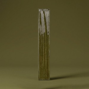 Piastrella Verde Medina 5 X 30 Cm Finitura Lucida Bordi Irregolari - Product Image 1