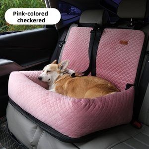 Cama para Mascotas de Algodón y Terciopelo Cómoda a Precio de Fábrica, Cinturón de Seguridad para Perros Extraíble y Lavable con Estampado Animal para Gatos - Product Image 5