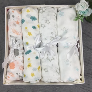 Venta al por mayor de impresión personalizado 100% de bambú manta bebé <span class=keywords><strong>muselina</strong></span> mantas con MOQ bajo - Product Image 1