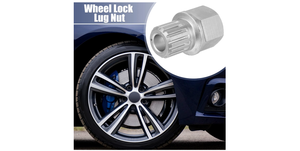 60/15PT Kunci Roda Anti-Maling dari Baja Krom yang Tahan Lama dengan Kunci Pembuka Sekrup untuk dan Audi - Product Image 2