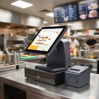Terminal de point de vente (PDV) tout-en-un tactile TS156 de 15,6 pouces pour restaurant, système PDV Windows