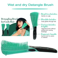 Brosse démêlante souple à logo personnalisé pour femmes, vente en gros, avec poils ventilés pour la coiffure