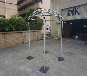 Cortina de Fondo Circular Ajustable de 8 a 20 pies, Kit de Tubos y Cortinas para Bodas, Exhibiciones y Convenciones - Product Image 2