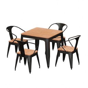 Set di Mobili da Giardino <span class=keywords><strong>in</strong></span> <span class=keywords><strong>Plastica</strong></span> Anticorrosione e Metallo, Combinazione Tavolo e Sedie per Esterni, Vendita all'Ingrosso - Product Image 2