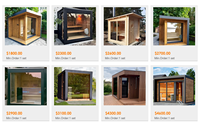 Sauna électrique multifonction ENJOY EC-201 pour 6 à 8 personnes, pour la maison et le jardin, avec lumières LED colorées, cèdre rouge canadien, ioniseur d'oxygène, certifié CE