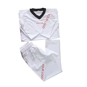 Wholesale Martial Arts Wear White Taekwondo Clothing Uniform Dobok