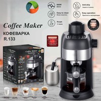 Machine à café expresso semi-automatique 800W, petite machine à café à vapeur haute pression pour la maison, mousseur à lait pour le bureau