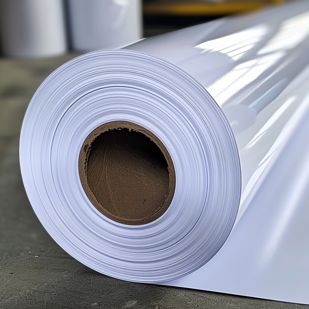Hot Selling High Glossly Vinyl White Clear Self Adhesive Vinyl Roll PVC Vinyl Wall Paper Heat Resistant Film for Printing