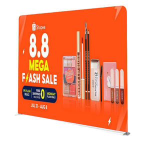 عرض ترويحي 10 أقدام عرض عرض منبثق مستقيم رفوف خلفية فوتوبوث للعرض - Product Image 6