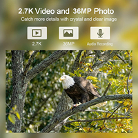 Suntekcam-Cámara impermeable de visión nocturna para caza, dispositivo con control de aplicación WiFi de 36MP, 2,7 K, IP65, 801Plus