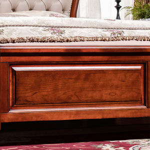 מיטה זוגית מודרנית רכה, יוקרתית ואלגנטית מעור אמיתי ועץ מלא לזוגות - Product Image 4