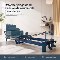 Cama Camilla Pilates Reformer Lipat Aluminium Profesional Studio Mewah Kebugaran Kualitas Tinggi