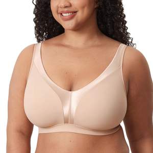 Reggiseno personalizzato a 2 strati comodo da donna senza cuciture senza cuciture a copertura completa reggiseno sfoderato senza cuciture - Product Image 1