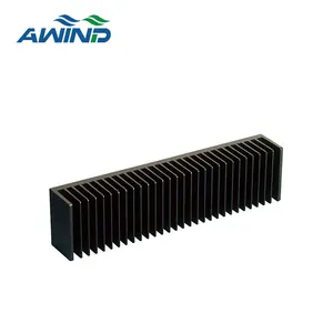 9 inch black anodized aluminium 6063 T5 heatsinks extruded pin fin heat sink made in China to led 120 watt termosifone alluminio