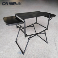 Ensemble de cuisine pliable à prix de gros pour l'extérieur en Chine, en aluminium enroulé avec sac de rangement pour le camping
