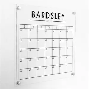 Dry Erase Acrylic Monthly Calendar Wall Acrylic Calendar Custom Acrylic Weekly Calendar