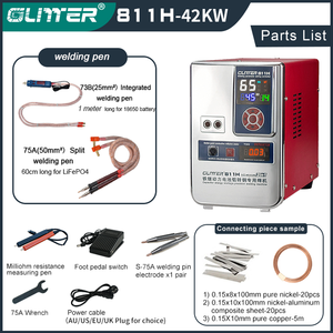 42KW Glitter <span class=keywords><strong>Spot</strong></span> Storage Nickel <span class=keywords><strong>Cuivre</strong></span> Machine Aluminium 0.5mm 7000A Condensateur Batterie LiFePo4 Soudage <span class=keywords><strong>Spot</strong></span> 811H Soudeur - Product Image 3