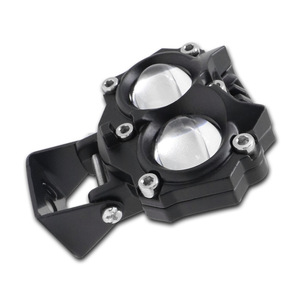 Qideguan Dual-Color Motorcycle <b>Spotlight</b> 12V LED White Yellow Flashing IP67 Auxiliary Light For Electric Vehicles And - Product Image 2