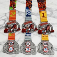 Médaille sportive personnalisée en alliage de zinc, unique et économique, médailles vierges personnalisables or, argent, cuivre, médaille sportive par sublimation