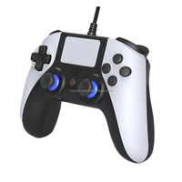Manette de jeu filaire programmable HS-PS5300 pour console vidéo PS5 Slim Pro, câble USB de 3 m, manettes de jeu avec Turbo et prise jack 3,5 mm