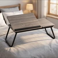 Table d'ordinateur portable minimaliste, nouvelle, réglable, convertible, pliable, portable, compacte, pour une utilisation en chambre à coucher