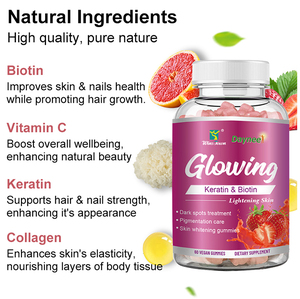 กัมมี่สารต้านอนุมูลอิสระรักษาจุดด่างดำเคราตินไบโอตินช่วยให้ผิวกระจ่างใส - Product Image 5