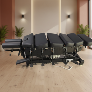 Tempat Tidur Traksi Chiropractic Elektrik Premium 2026 Bermotor untuk Dekompresi Tulang Belakang dengan Fungsi Penurunan Lumbar Servikal - Product Image 1