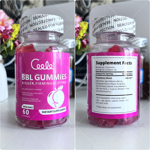 Suplemento diario de vitamina Natural para aumento de glúteos, personalizado de fábrica OEM, para aumento de caderas grandes, para mujeres, gomitas, logotipo BBL Avec - Product Image 4
